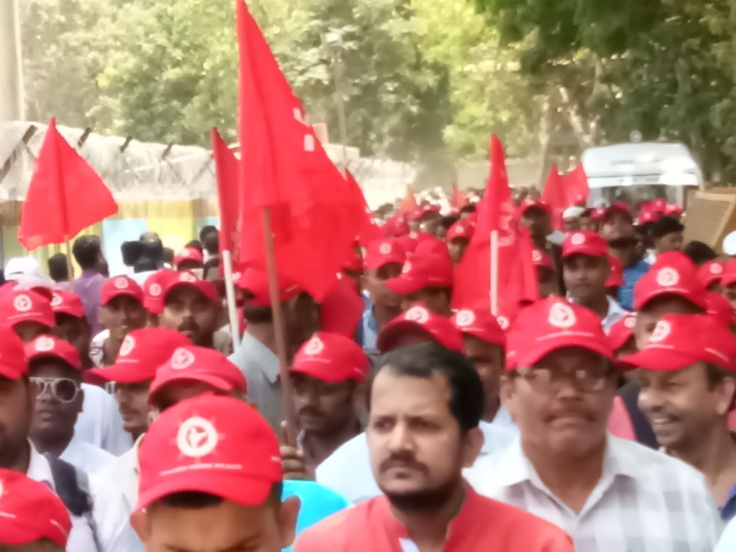 FSUIINDIA's tweet photo. Glimpse of May Day #MayDay #WeAreITF #InternationalWorkersDay2018 #Imfederation #IMF #CITU https://t.co/2zvb5bhSvw