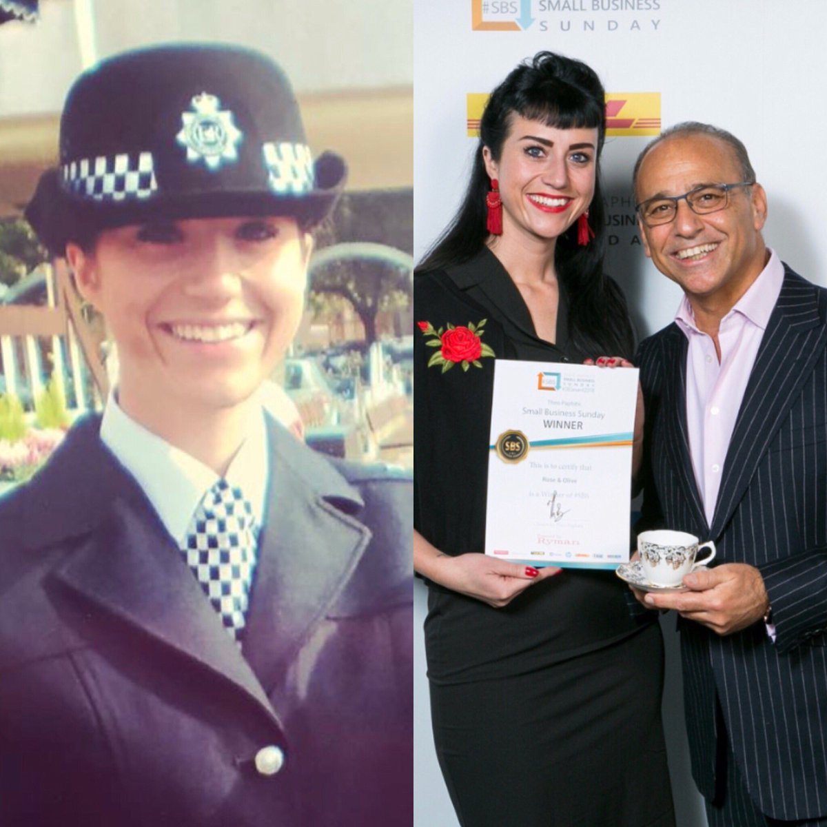 Today’s #WednesdayWisdom. This was me 10 years ago - the day I passed out as a Police Officer at Hendon. Little did I know then that I would become an award winning entrepreneur. If I can swap my cuffs for cakes you can totally make all your dreams come true! <a href="/TheoPaphitis/">Theo Paphitis</a>