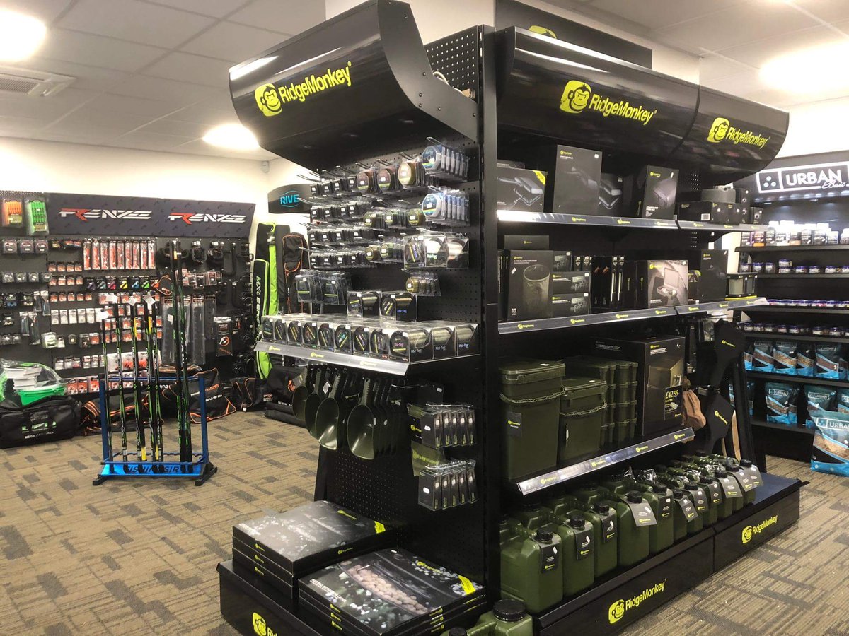 ASAngling's tweet image. How about this for a drop of class. The new @RidgeMonkey display is up and looking the nuts. #fishing #angling #ridgemonkey