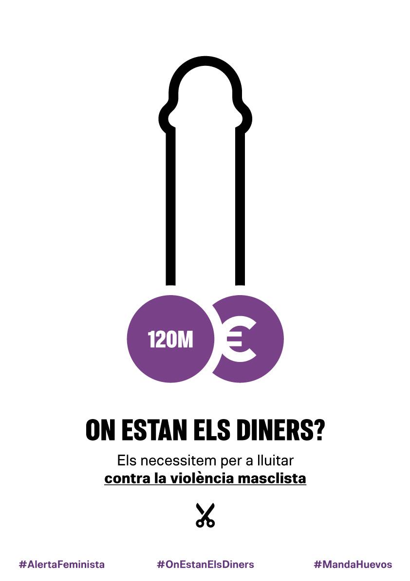FeminismesValc's tweet photo. Cuánto vale la vida de las mujeres para el gobierno d @marianorajoy?Nos han robado 120M€,para luchar contra la violencia machista.Los queremos ya y no pararemos hasta q se actúe contra el patriarcado como las mujeres d este país merecemos.
#alertafeminista #NosHanRobado120M€ https://t.co/V0NoJqsYAA