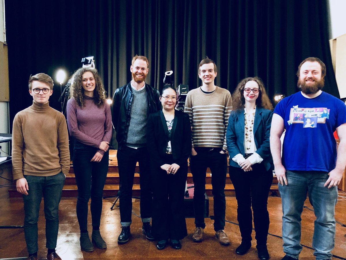 PsapphaEnsemble's tweet image. Thanks to our #composingfor #guzheng composers. Tim really enjoyed working with this group who embraced our long filming day with stamina and such a great attitude. @ellensargen @frielmusic @bencomposer @robinhaigh1 @rhiannon_randle @HenryDMcPherson