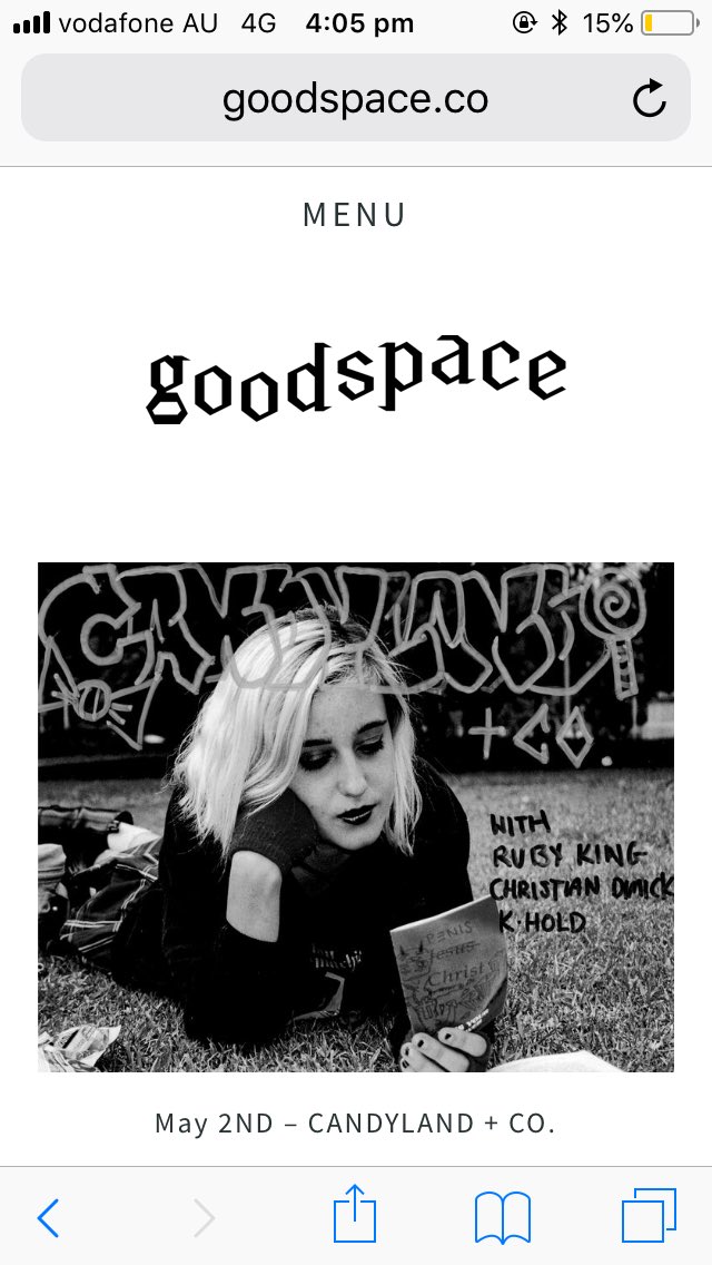 RubyKingmusic's tweet photo. Playing #goodspace at 6 pm. Hear some new tunes. https://t.co/to66bgTDMd