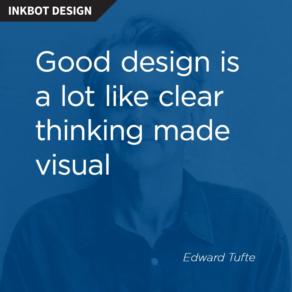 "Good #design is a lot like clear thinking made visual"