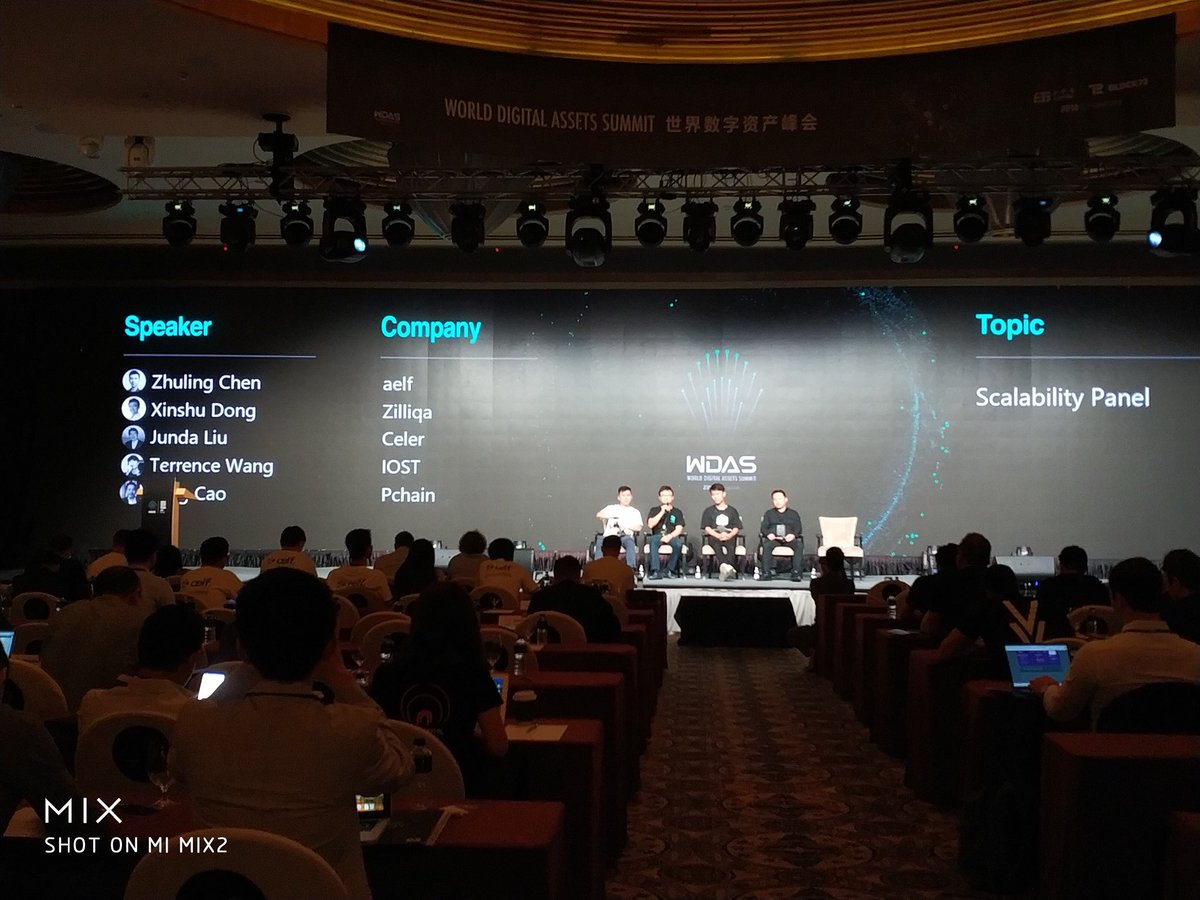 zilliqa's tweet photo. The #scalability debate live at #wdas2018 #zilliqa https://t.co/QZonLEtiww