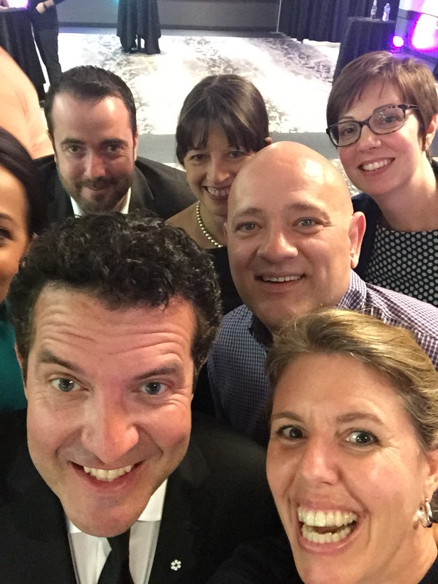 BarkerMerz's tweet photo. Hanging out with @rickmercer feeling uber Canadian after an awesome show in KW. #mustsee #swodrocks #stillgiggling https://t.co/vYOX2jLASa