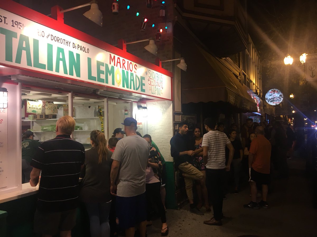 BobFiorettiChi's tweet photo. Itโs opening day on #TaylorStreet. Marioโs Italian Lemonade stand is officially open for the season. #LineAroundTheBlock @chicagofoodies @ChicagoScene @CHGOFoodScene https://t.co/hhojmi2pFi