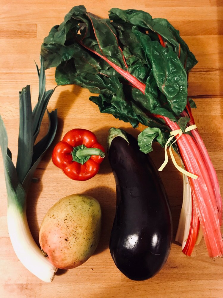 PacCoastHarvest's tweet photo. "We switched to #PacificCoastHarvest and couldn't be happier! The half-fruit, half-veggie box is the perfect amount of produce for our 2-person (one cat!) household, Plus, I love the little wooden crate on our step &amp; lack of plastic/ packaging!" -- #TaylorE. on Yelp https://t.co/UFcQnPjnCf