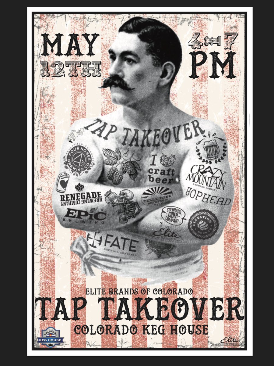 8 Breweries, 24 beers, meet the reps, 
lots of FREE STUFF!!! 
Saturday May 12th 4-7 
(Stick around for UFC 224 afterwards)
@4NosesBrewingCo <a href="/CO_Cider/">Colorado Cider Co.</a> <a href="/crazymtnbrewery/">Crazy Mountain</a> <a href="/ElevationBeerCo/">Elevation Beer Co</a> @EpicBrewing <a href="/FateBrewingCo/">FATE Brewing Company</a> <a href="/RenegadeBrewing/">Renegade Brewing</a> <a href="/TellurideBrew/">Telluride Brewing Co</a> <a href="/EliteBrands/">Elite Brands</a>