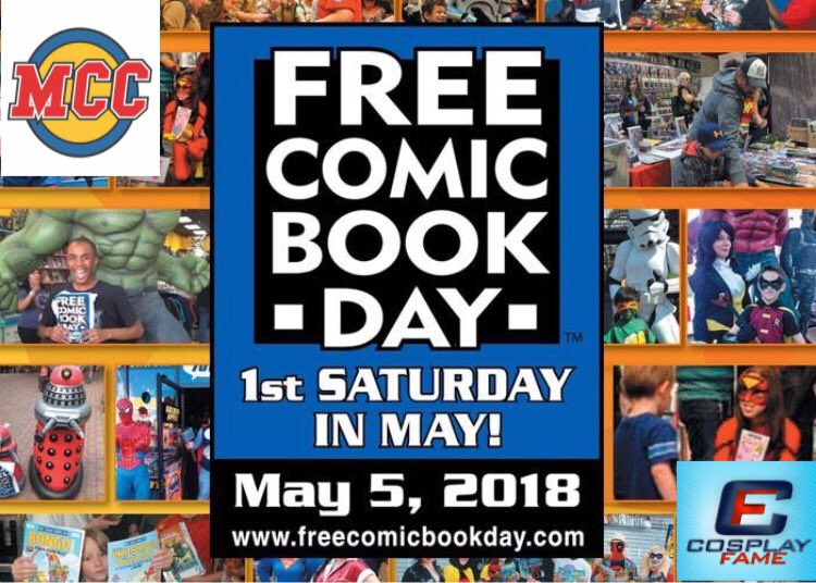 CosplayFame's tweet photo. Hello true believers!!! Get ready for the best #FREECOMICBOOKDAY #Miami has ever had!
A day of fun, #cosplay, artists, and more awaits!
#multiversecorpscomics #cosplayfame #comicbooks #comics #taskforce27 #vanessadelrey #oneblood
@MCC_Mia10 https://t.co/18aWOZFxxZ
