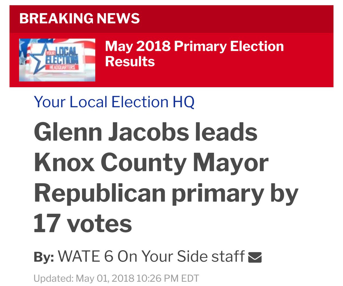 KnoxvillePains's tweet photo. Don't tell me your vote doesn't count. https://t.co/G51BfoEDxa