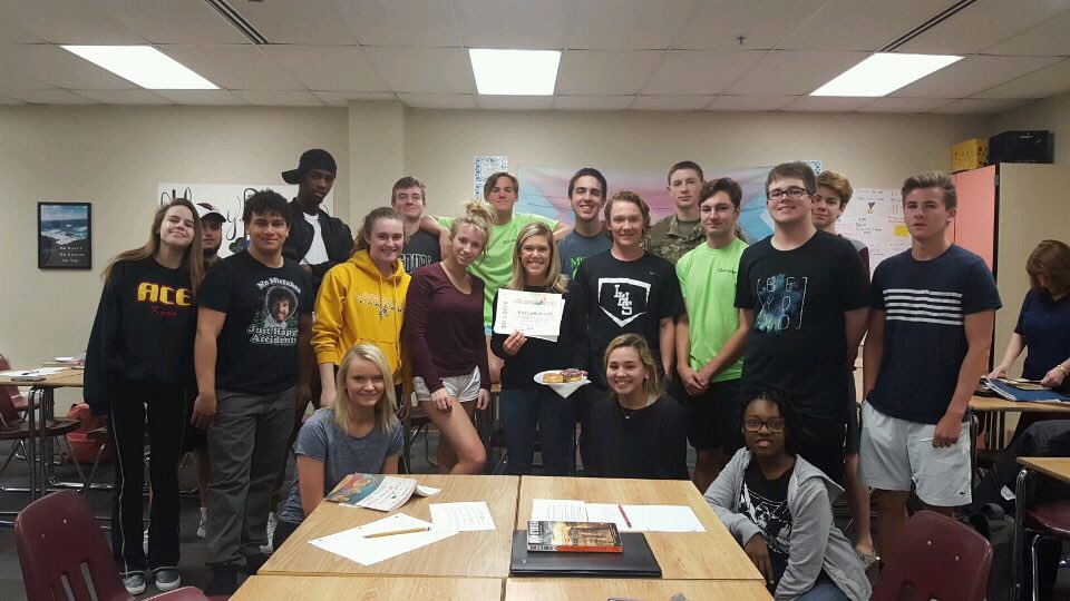 Congrats to our teacher of the month Ms. Brown!!