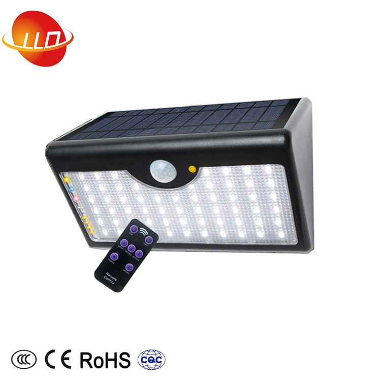 Solar wall light
4 Advantages: 5 lighting methods,waterproof,remote control,body induction