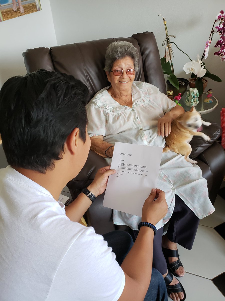 EdelmanMIA's tweet photo. Today, we had a truly humbling experience in #PuertoRico. We wrote thank you letters for amazing people who only needed someone to truly listen and help them say the words. #RebuildingWithLove #IlovePR #EdelmanMIA https://t.co/F5ULziKYQW