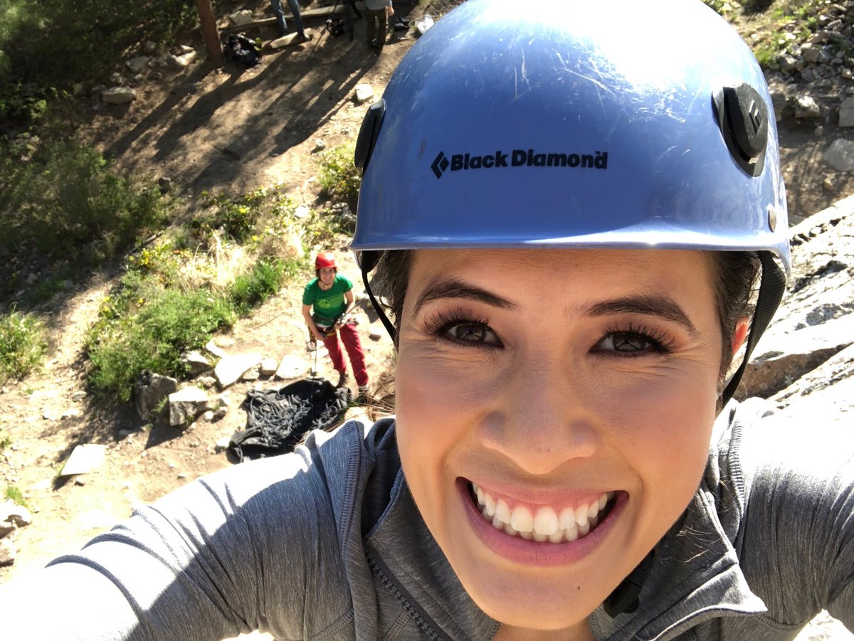Today’s office! Rock climbing with Andreanne 🧗🏻‍♀️ <a href="/HoodooAdventure/">Hoodoo Adventures</a> <a href="/VisitPenticton/">Visit Penticton</a> <a href="/GlobalBC/">Global BC</a> <a href="/GlobalBC_Comm/">Global BC Community</a> #ExploreBC #ExploreOurBC #VisitPenticton #HoodooAdventure