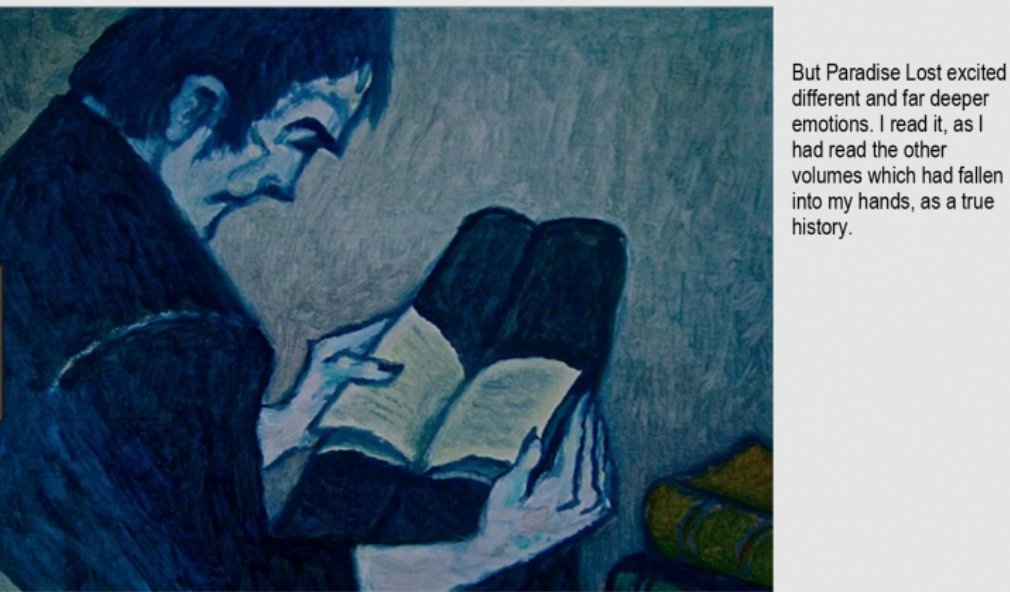 jwrig75's tweet photo. Since "Paradise Lost" is one of my favorite works, thought I would remeise on the fact that it is also mentioned in another one of my favorite pieces of literature, Mary Shelley's "Frankenstein" #LSUENG3020 https://t.co/Flf2f3iWGI