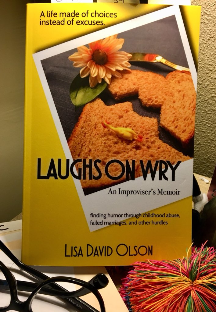 improvbuddy's tweet photo. Available on https://t.co/BmYcXnhFjY or from me! #LaughsOnWry. #LisaDavidOlson https://t.co/s4Zf6CKoLM