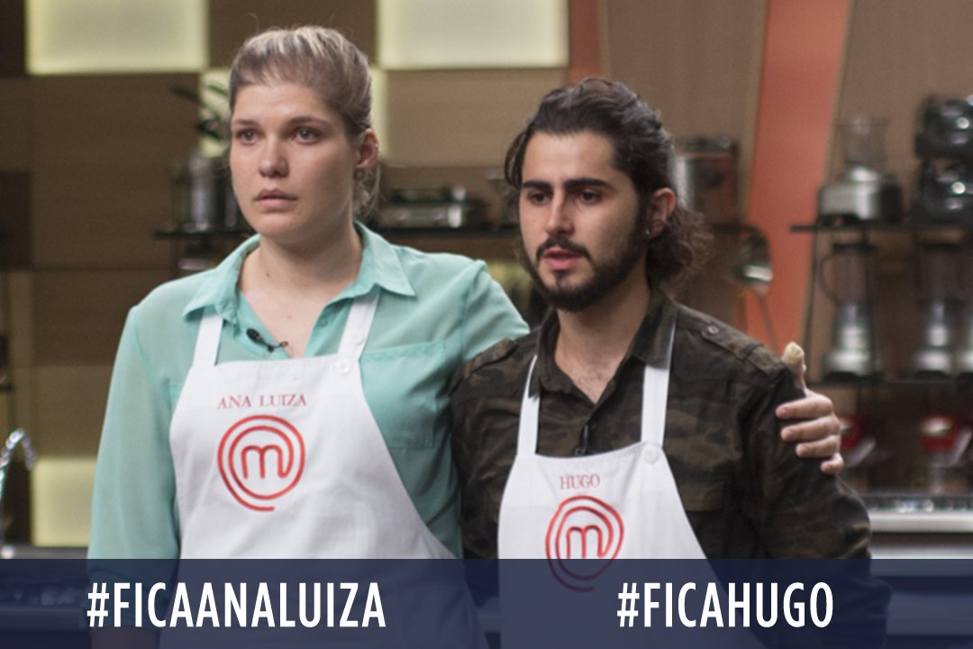 masterchefbr's tweet image. Quem você quer que continue na cozinha? #FicaAnaLuiza ou #FicaHugo? #MasterChefBR
