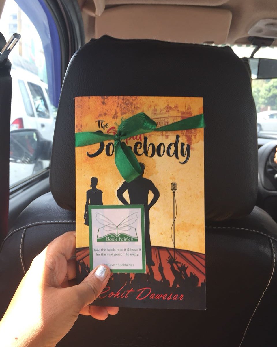 bookfairies_ind's tweet photo. Our fairy has left copy of “ The Stupid Somebody” by @rohitdawesar in Uber for next passanger to pick!💚💚
����🧚‍♀🧚‍♀💚

#bookfairygujarat #ibelieveinbookfairies #bookfairiesindia https://t.co/RkED7AjQJN
