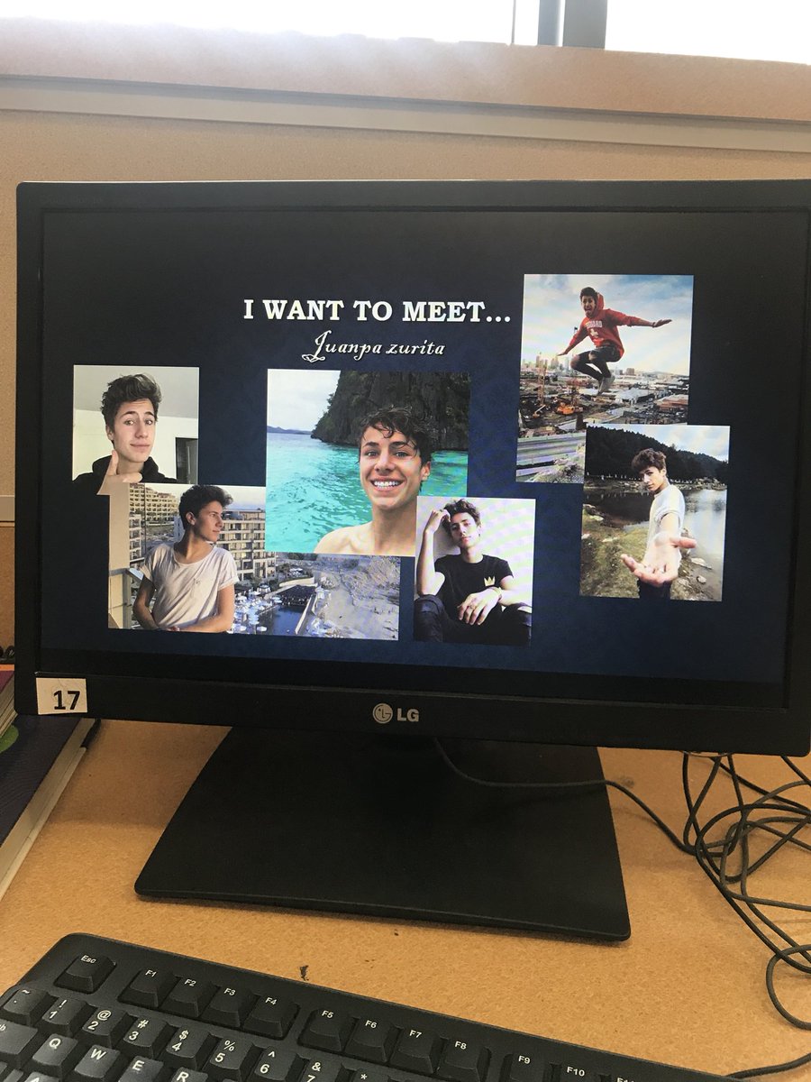 kimlleila's tweet photo. Estoy haciendo un proyecto sobre mi lista de deseos y uno de ellos es conocer a @ElJuanpaZurita β₯οΈ #vine4ever https://t.co/E39aUkeXp7