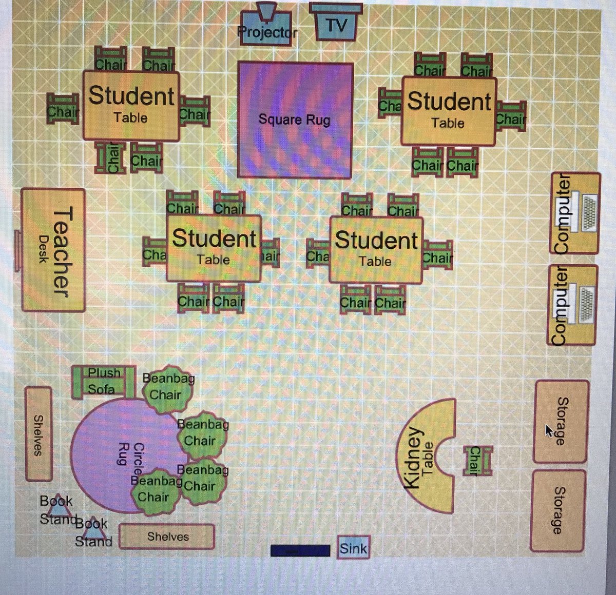Designing classrooms with another fellow pre service teacher <a href="/misslyons27/">Brianna Lyons</a> #acuedu_p #collaboration
