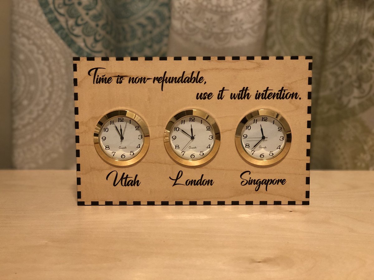 Snowjax's tweet image. New project on the @glowforge Now I don’t have to calculate time zones! Buy yours today and get making... #WhatMadeThis 

Use my referral code and get $1500 off a Pro or $100 off a Basic (+I get material!)

glowforge.us/THXCIHWO