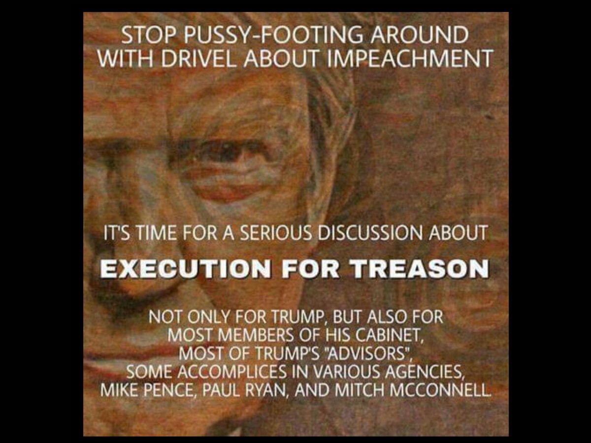 punchyjoep's tweet photo. @DebraLBrown6 @funder Maybe you might want to know if it goes to Treason it’s death row https://t.co/63J3fzIFyT