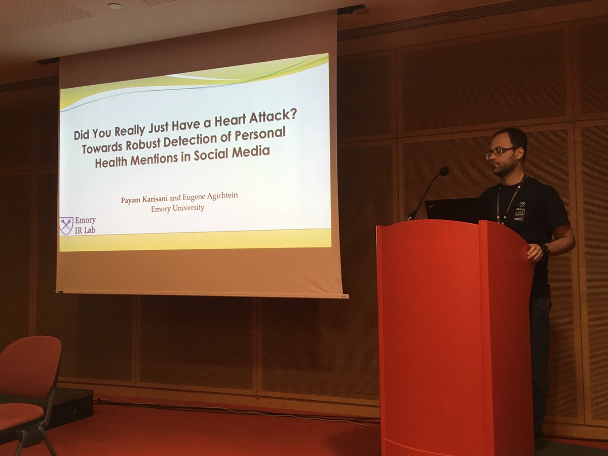 Congrats to <a href="/EmoryIRLab/">EmoryIRLab</a> PhD student Payam Karisani on an "honorable mention" for best paper award at #www2018, a.k.a. #TheWebConf:
dl.acm.org/citation.cfm?d…