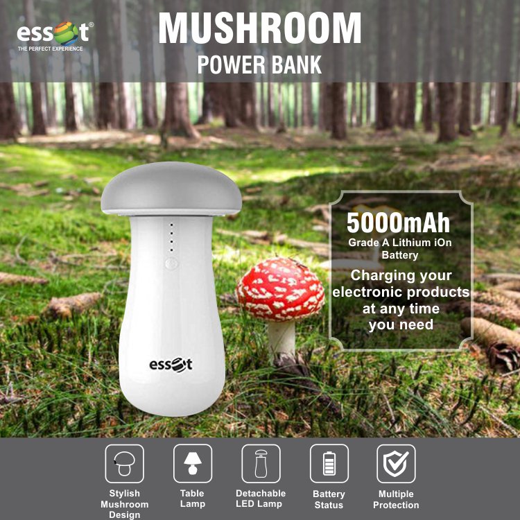 essotglobal's tweet photo. The portable Mushroom power bank from Essot features a 5000mAh battery to help you charge your smartphone on-the-go

Grab Yours Now!!!
Amazon: https://t.co/herSptGKBP  , Paytm: https://t.co/b6zDueluzk

#Essot #PowerBank #PortablePowerbank https://t.co/Fa1JGhJTF3