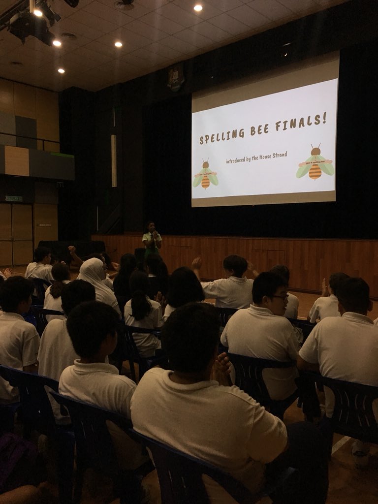 Year 8 Spelling Bee finals are on NOW! 🍎 An awesome new competition from our <a href="/GISHouses/">GIS House Strand</a> student leaders 🌟 #gislearning