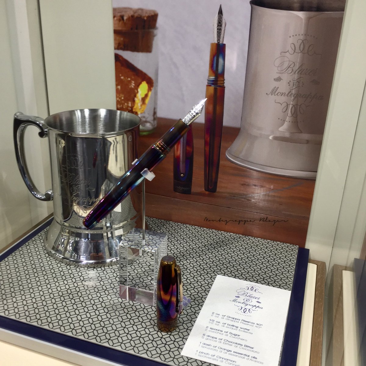 _Montegrappa's tweet photo. #Montegrappa #Blazer 
Перекликаясь с коктейлем #Blue_Blazer, ручка вручную обработана огнем для создания особых радужных оттенков стального корпуса. 
«Монтеграппа», Крещатик, 12
ЦУМ, первый этаж, Крещатик, 38/2
https://t.co/2fJZdvw3b8
#montegrappa_shop, #pen, #new, #ручки https://t.co/yVsoDVWD4h