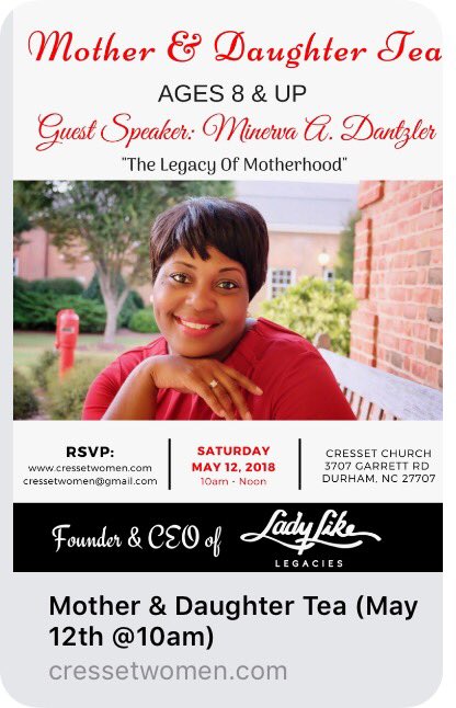 LadyLikeLegacy's tweet photo. Join Us For Tea! https://t.co/YKQVsYcKrK