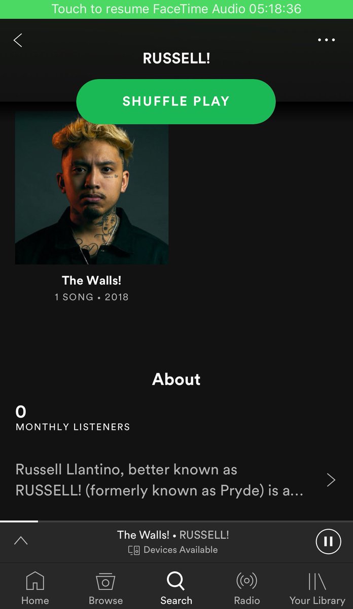 EJ_Santana's tweet image. Guess I’m your one monthly listener... for now. Things will change soon. 

@Pryde #TheWalls