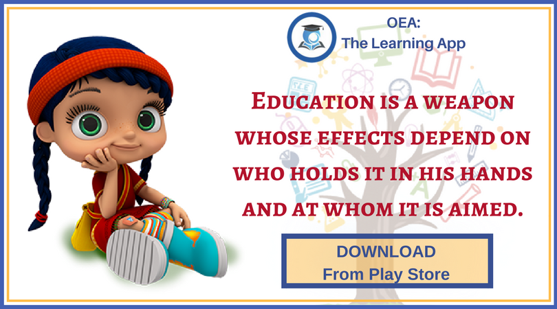 OEA_Group's tweet photo. Education is a weapon whose effects depend on who holds it in his hands and at whom it is aimed.
#PadhoKhelKhelMein #TheLearningApp #studybuddy #OeaEducation #OnlineEducationAcademy #OEA #Education #educoach https://t.co/o0ieWyOqS3