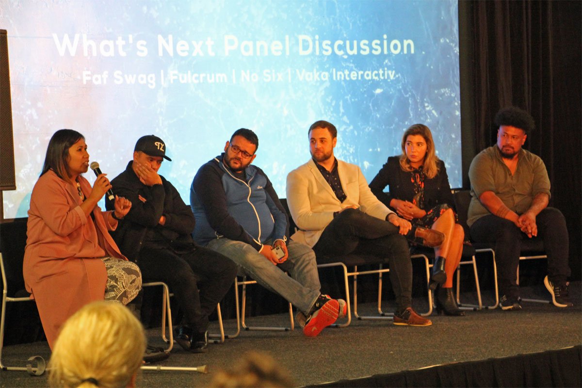SPASIFIKmag's tweet photo. CEO of @PacificBusines1 Kim Tuaine says the inaugural #KiwaNuanua #PacificTech Summit was a platform from which to grow. As a follow up PBT along with @MBIEgovtnz @nzpacificstars; @DevAcademyNZ and @summeroftech will be hosting the #DigitalMoanaForum https://t.co/BYxwjzb9pZ https://t.co/ouvjixd8Fr