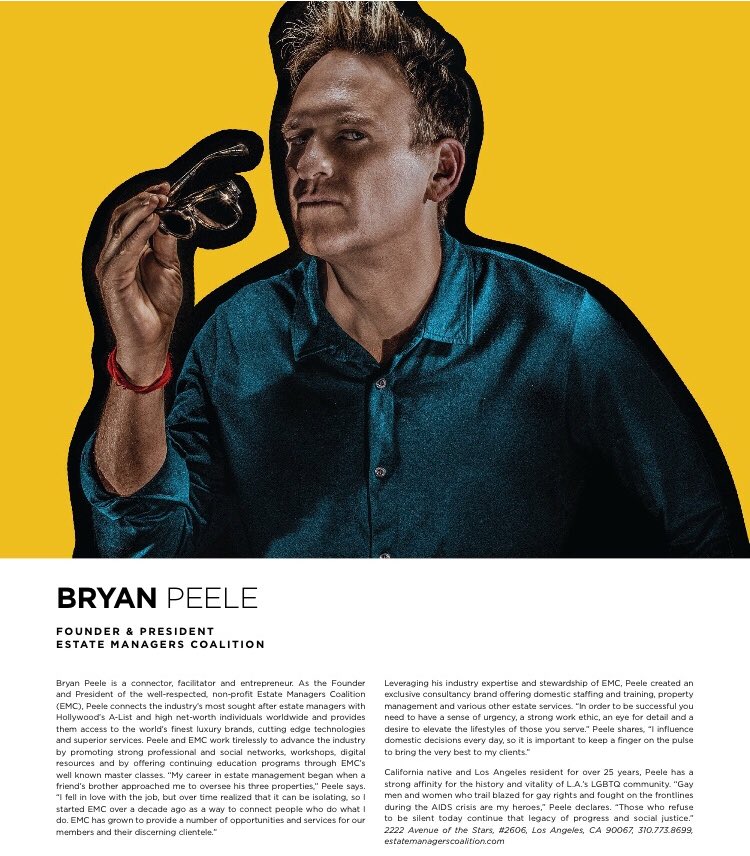 In preparation for June’s #PRIDE month, we are proud to present our  #PortraitsofPride in <a href="/lacmagazine/">LA Confidential Mag</a> - where we honor individuals making a positive impact in the LGBTQ community. Thank you <a href="/Bryan_Peele/">Bryan Peele</a> !! 🌈Read it: bit.ly/2Fx8doc