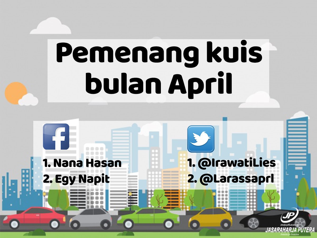 jrp_insurance's tweet photo. Sobat JP, berikut pemenang kuis akhir April. Selamat! Untuk pemenang, harap mengirimkan data diri berupa nama dan nomor hp melalui dm. Jika dalam satu minggu data diri belum dikirimkan, maka hadiah dianggap hangus. #JPInsurance https://t.co/FD2kqH7zYd