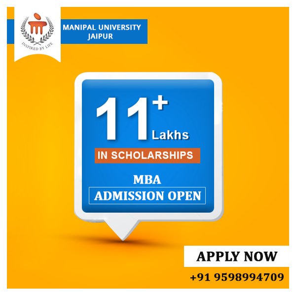 #TAPMI School of Business offers Scholarships for eligible students, to build potential talent for tomorrow.
Admissions for MBA in all streams are now open. Apply here: bit.ly/2FBjGny #BestBusinessSchool #ManipalUniversity #Jaipur #MBA #Scholarship