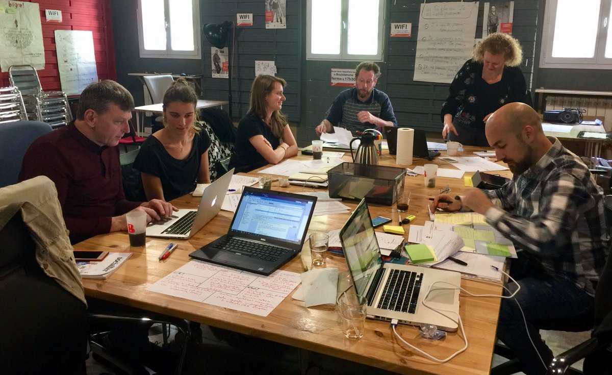 A la CAE @Coopaname, París, amb sòcies europees impulsant el projecte #EasyAcces - A Cooperatives's Network for Freelancers #ERASMUSplus #CAE #Cooperatives d'activités