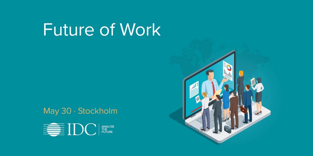 IDCNordic's tweet photo. På #FutureOfWork konferensen den 30 maj får du ta del av avgörande vägval och strategier - från vår analytiker, intressanta praktikfall och andra experter: https://t.co/OTdkTSxFz9 #IDCFOW18 https://t.co/10YMKjZCrP