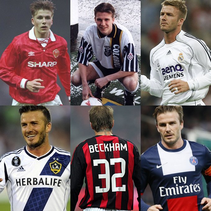  Happy birthday to the coolest man in football. David Beckham turns 43 today.    