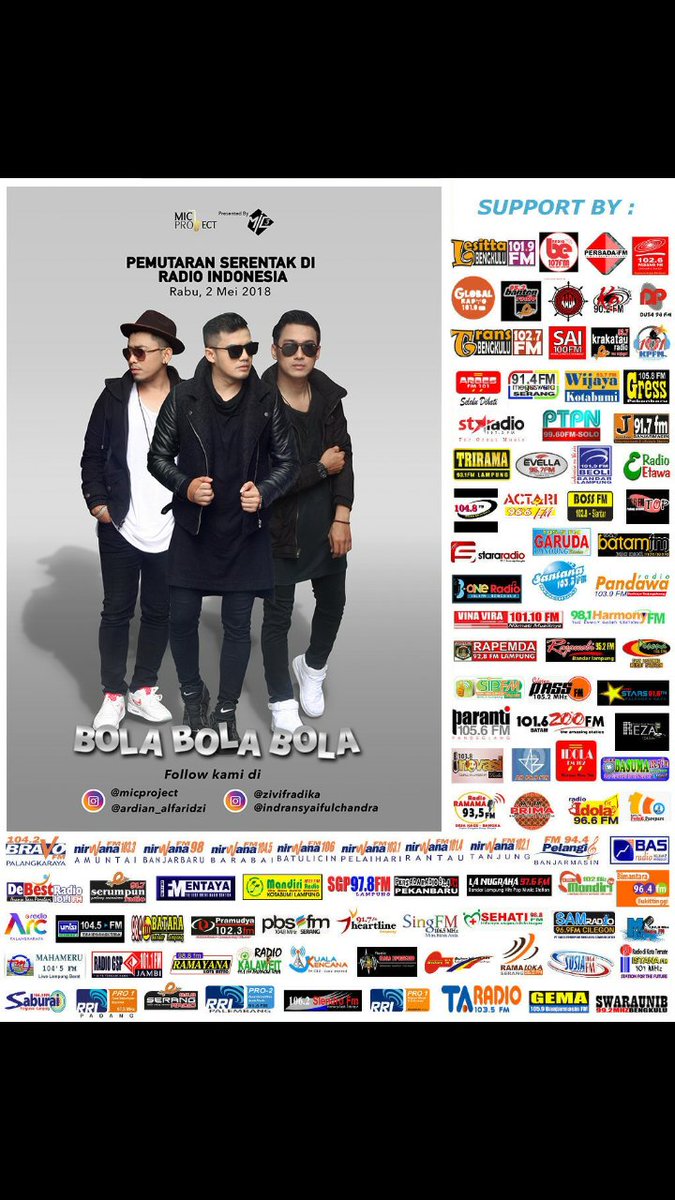 Pemutaran Serentak Lagu "MIC 3 - BOLA BOLA BOLA"  #mic3 <a href="/ARMANDARDIAN/">ARMAND ARDIAN</a>