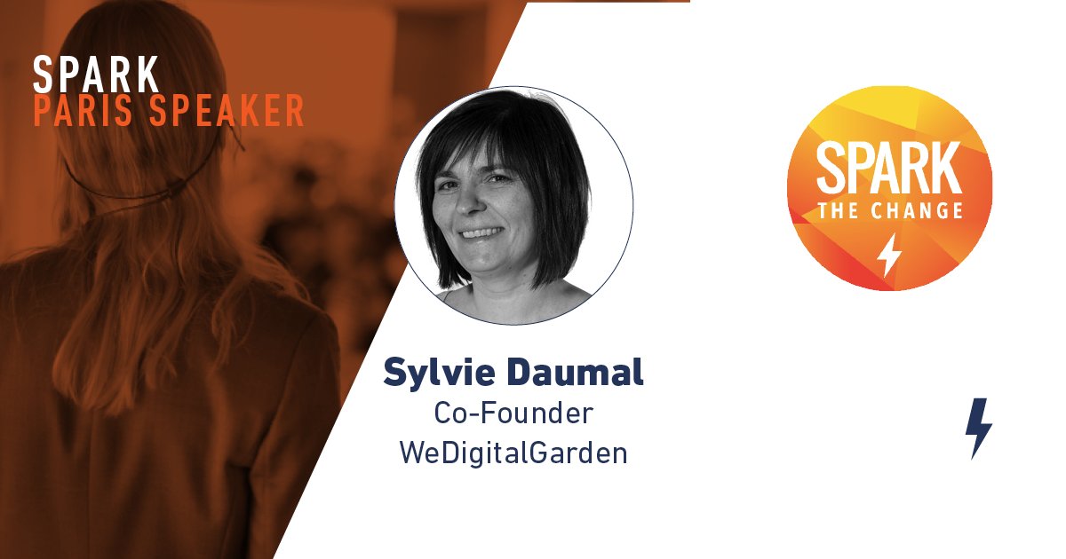 #MeetTheSpeakers⚡️ <a href="/Lyoko4TW/">Sylvie Daumal</a> is the co-founder of <a href="/WeDigitalGardn/">WeDigitalGarden</a>. She wrote the first French-language book dedicated to UX Design &amp; was involved in the collective book “UX Storytellers, Connecting the Dots”. #SparkParis18 More at: sparkthechange.fr/tickets/
