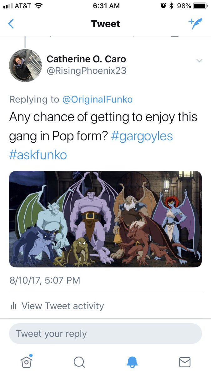 RisingPhoenix23's tweet photo. Well, that’s pretty cool. @OriginalFunko 
#askfunko #gargoyles #FunkoPOP https://t.co/h6gZtqBVM9