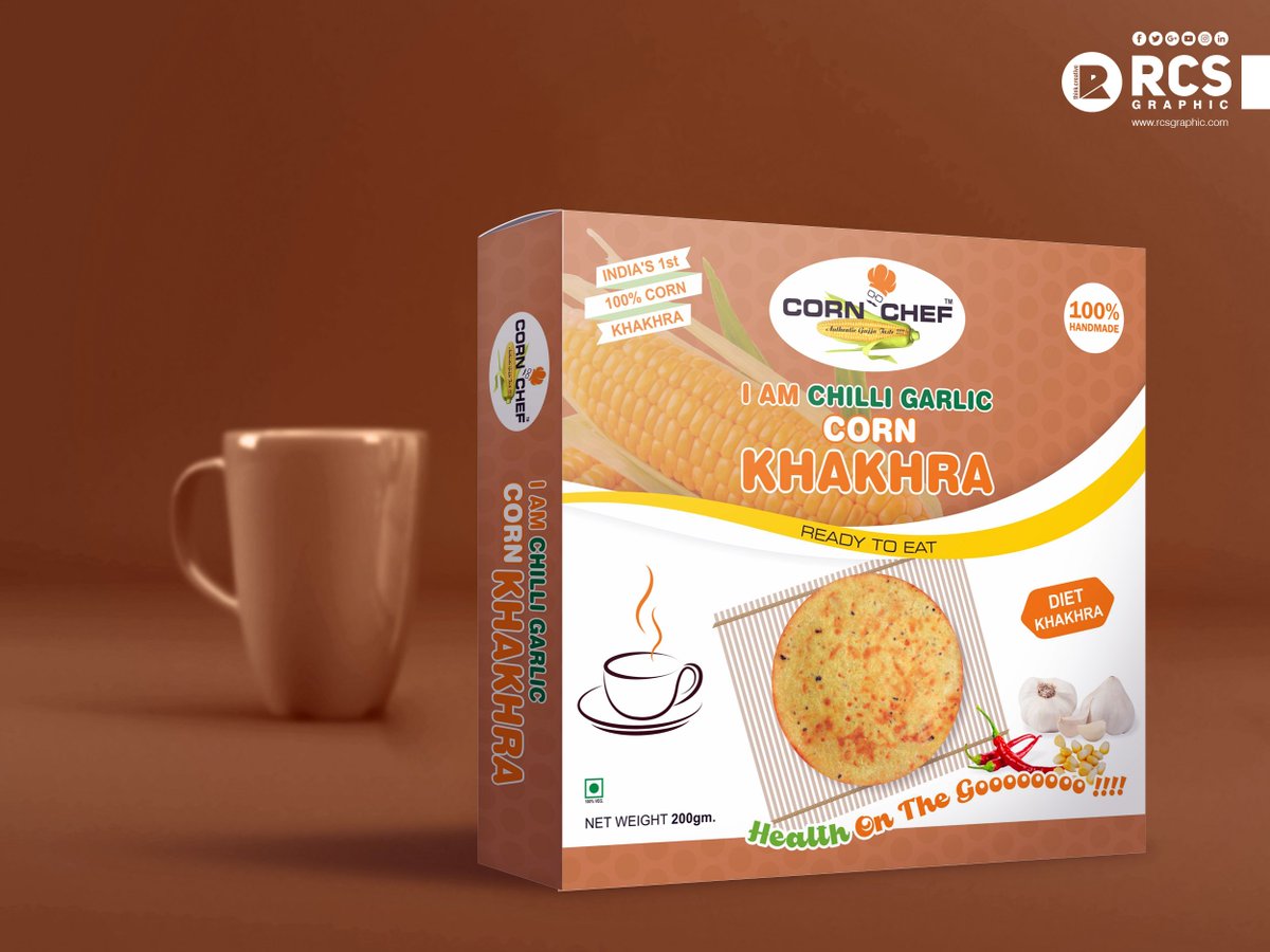 rcsgraphic's tweet photo. Packaging Design for "Corn Chef" Khakhra
#CornChef #ModiFoods #Khakhra #CornKhakhra #GraphicDesign #PackagingDesign #Advertisement #InshopBranding #OutdoorBranding #Branding #Design #Creative #Printing #BrandPromotion #MarketingCampaign #RCS #RCSGraphic #ThinkCreative https://t.co/fMcUDRwwhA