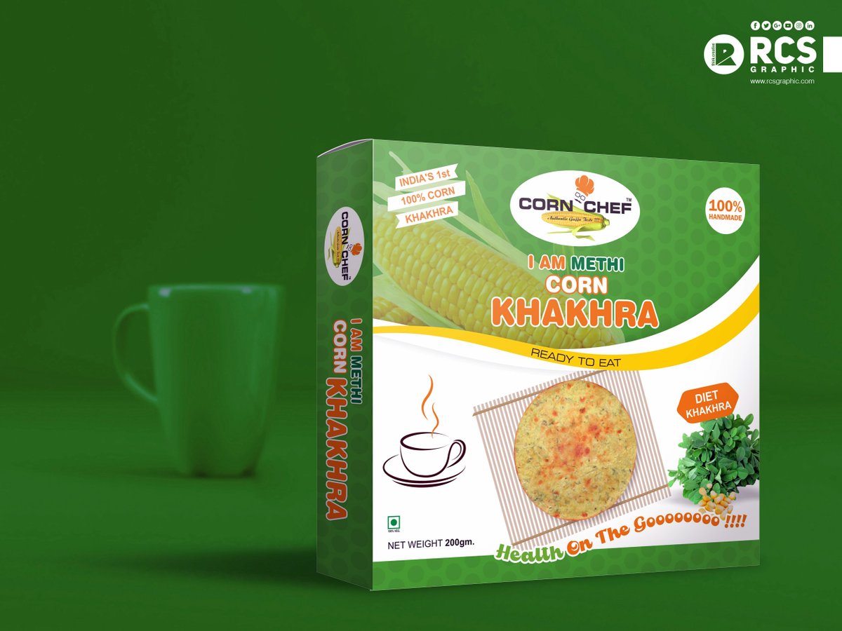 rcsgraphic's tweet photo. Packaging Design for "Corn Chef" Khakhra
#CornChef #ModiFoods #Khakhra #CornKhakhra #GraphicDesign #PackagingDesign #Advertisement #InshopBranding #OutdoorBranding #Branding #Design #Creative #Printing #BrandPromotion #MarketingCampaign #RCS #RCSGraphic #ThinkCreative https://t.co/fMcUDRwwhA