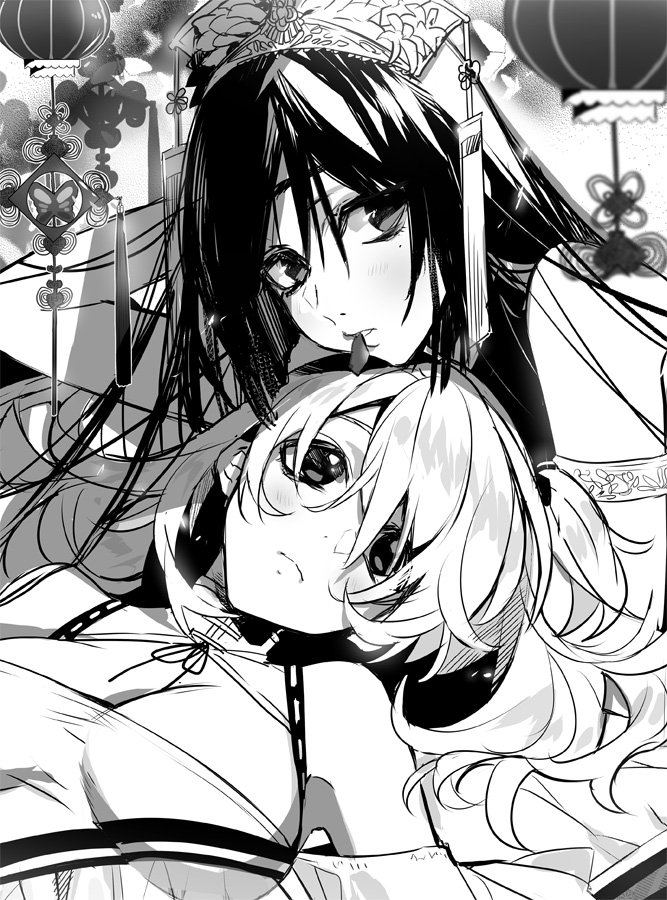 tibinos's tweet photo. 配信で描いた百合です。慣れないことしたので力尽きました…(2枚目は壁紙に) https://t.co/yxYoTeKH1T