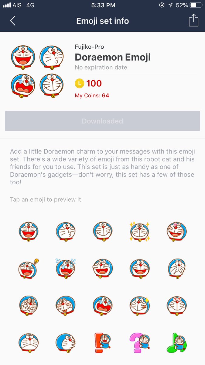 Download 98 Gambar Emoji Doraemon  Gratis