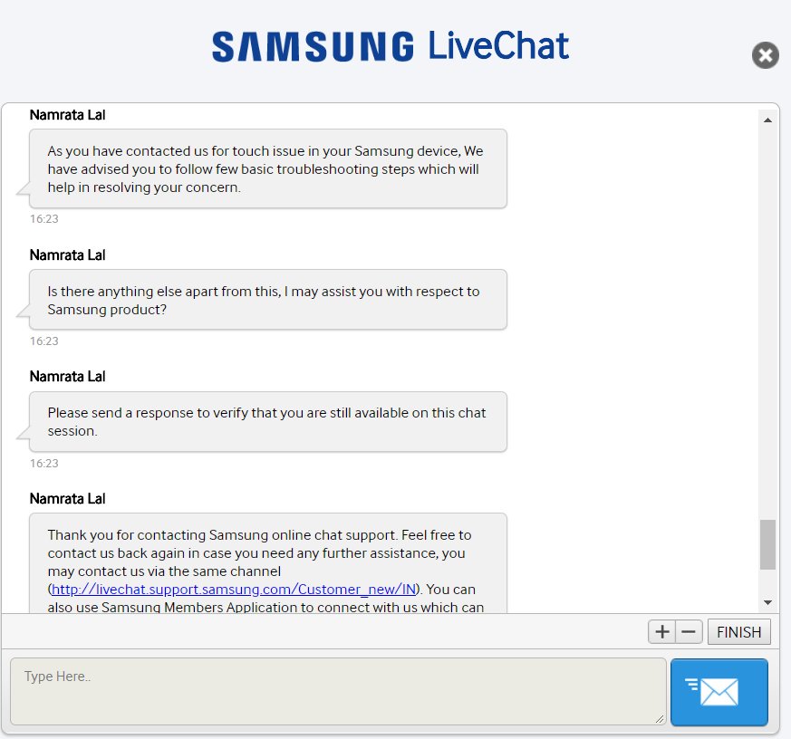 Samsung live chat