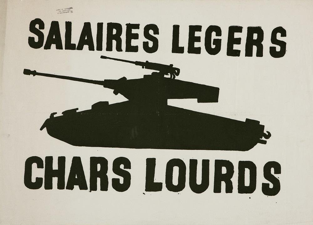 DesignMuseum's tweet photo. 50 years ago today the biggest general strike in French history took place, forcing president Charles de Gaulle to seek support from the armed forces. Find out more about the Mai 68 grassroots activism and the role of design with @Lazinc_  |  https://t.co/EcbZYCb2Up #HopetoNope https://t.co/DGDDdX8K9E