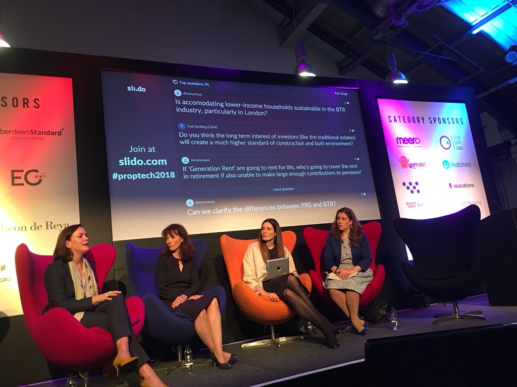 antonyslumbers's tweet photo. B2R - people want one person to talk to but they want them 24 hours a day. Perfect use case for a Chatbot and/or Voice Assistant. #PropTech2018 https://t.co/MhsxUxGWOV